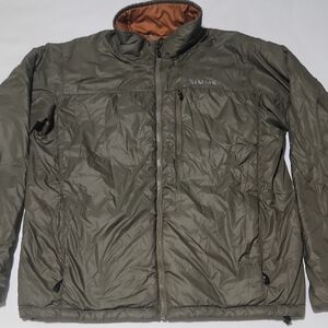 Simms Men's Olive Puffer Jacket